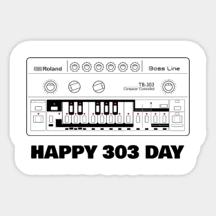 Happy 303 Day Sticker